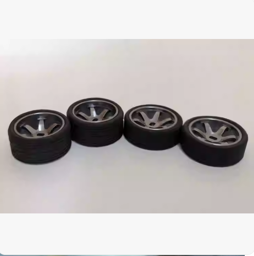 High Precision Metal TE37 Wheel Hub & Drift Tires for MINI-Z, MINI-Q, AMZ, XRX, DRZ