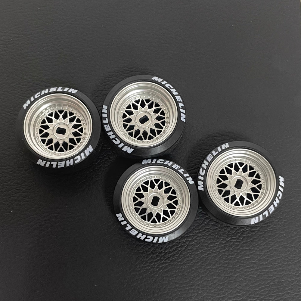 TG Racing RC Mosquito-Auto Metallfelgen TG MINIZ MINIQ TRC Mosquito-Autofelgen 20MM BBS Beschichtung hellsilber