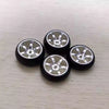 Metal Wheel Hub & Drift Tire Combo for MINI-Z AWD, DRZ, MINI-Q, XRX, HGD1 Mini RC
