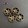 TG Racing 22mm Metal TE37 Wheel Hub Logo & High-Performance POM Drift Tires for RWD Mini RC