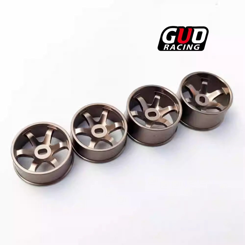 TE37 Metal Wheel Hubs for MINI-Q, HGD1, MINI-Z, DRZ, K969, MK3, WUSHUANG, DWX Mini RC