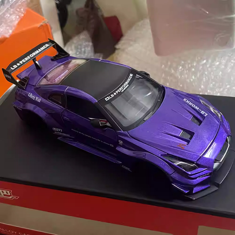 TG Racing 1/24 1/27 RWD Drift Metal Body Shell (Nissan GTR Purple) - WLtoys Compatible