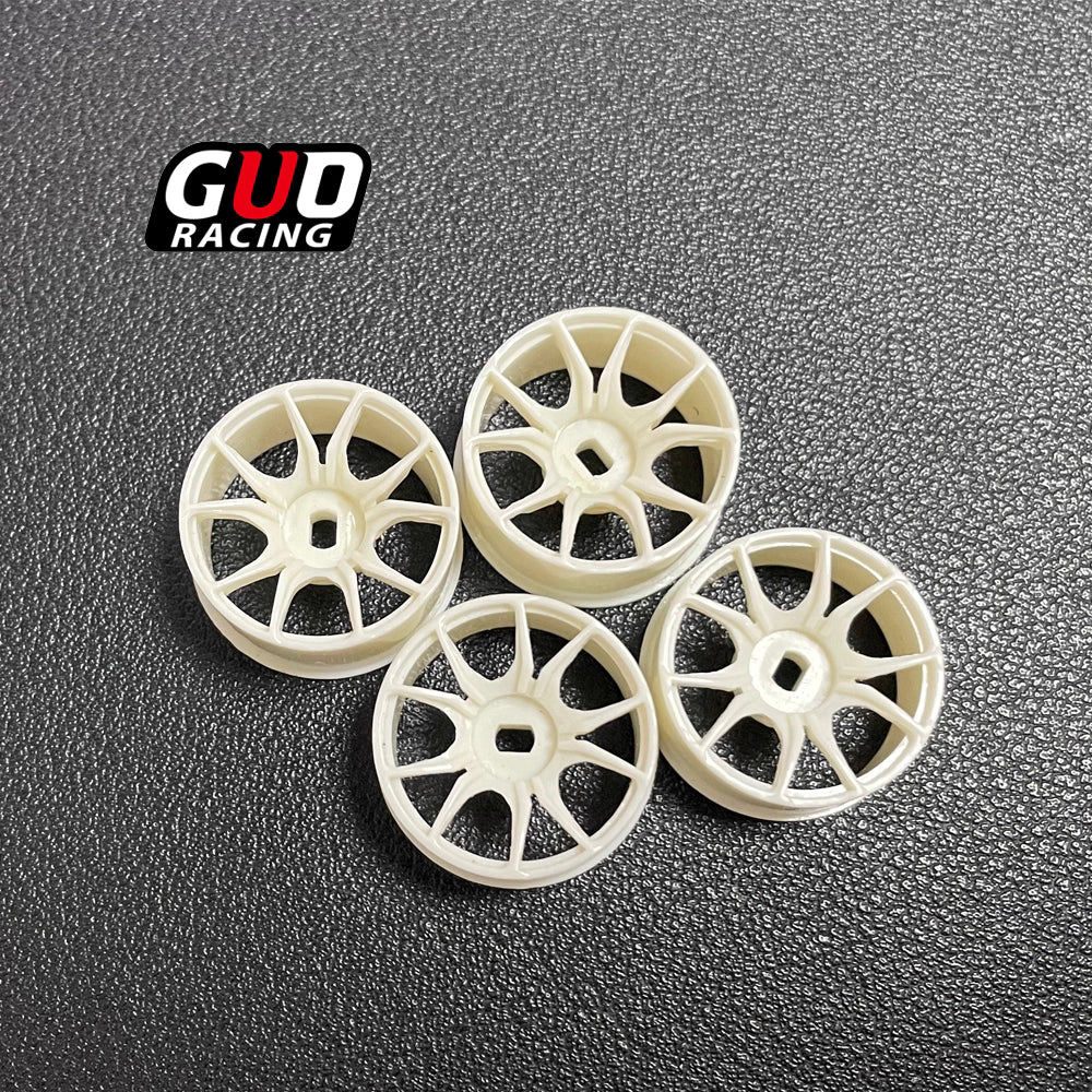 Kyosho Mini-Z AWD, HGD1, MINI-Q, K989 "Ghost Claw" 20mm Plastic Wheel Hub & Drift Tires