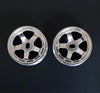 Universal 5-Spoke Metal Wheel Hubs for MINI-Q, MINI-Z, BZ, DRZ, AMZ, XRX, WLtoys
