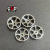 TG Racing RWD Drift Tires & TE37 Wheel Hub Set (6-Spoke) for 1/24 RWD/AWD Frames