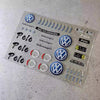 1/28 LD2801 Polo Body Decal Set (Red Bull Livery) - UV Transfer Sticker for Mini RC