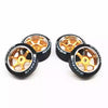 22mm Metal Drift Wheels & Tires for Mini-Z, DRZ, Mini-Q, WLtoys AWD | RC Micro Drift Rims