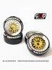 22mm Metal Wheels & Drift Tires Set for Kyosho MINI-Z (AWD/MA020), DRZ, HGD1, XRX, and 1/28 Micro RC Cars
