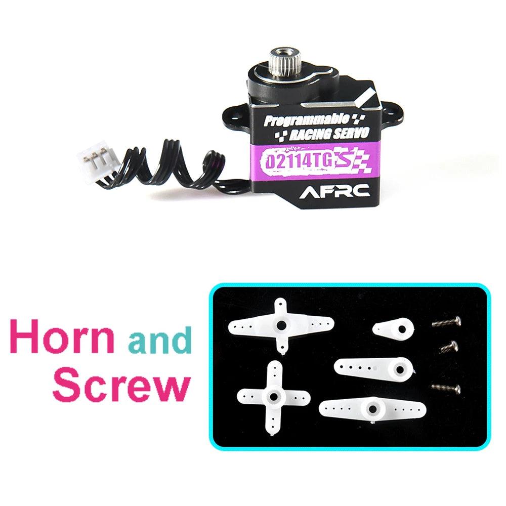 AFRC-D2114TG-S Micro all metal steering gear TG MINI-Q TRC MK2 XRX GLD DRZ ART2 RW00 Drift car modified and graded