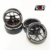 TG Racing 1/24 1/28 Drift Tires & Metal Wheel Hub Combo for AWD, MINI-Z, MINI-D, WLtoys