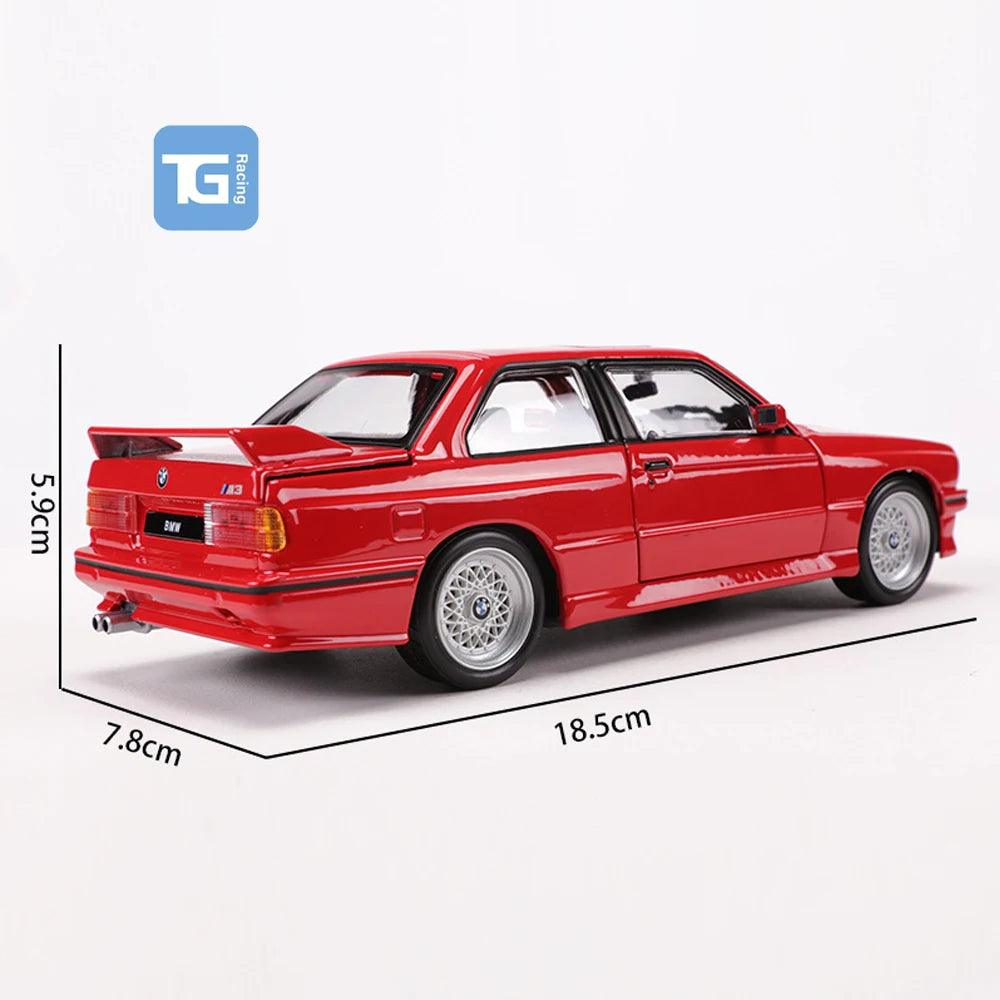 TG Racing 1/24 Scale BMW M3 E30 Metal RC Body Shell - Hand-Finished Zinc Alloy Upgrade