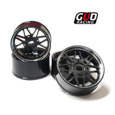 22mm 5-Star Metal Wheel Hubs for TG, WUSHUANG, TRC, MINI-Q, AWD, MINI-Z Mini RC