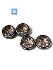 TG Racing New 20mm Metal Wheel Hub & Drift Tires for MINIZ, DRZ, MINI-Q, TG, MK3