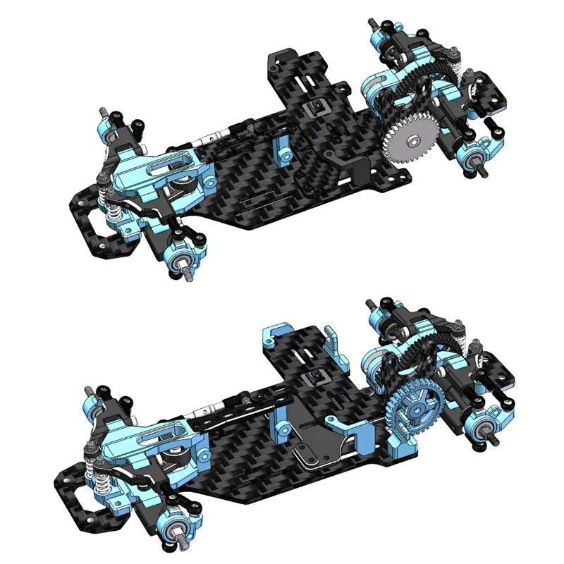 TG RACING 1/24 1/28 Assembled Car Frame RC Electric Remote Control Model Car