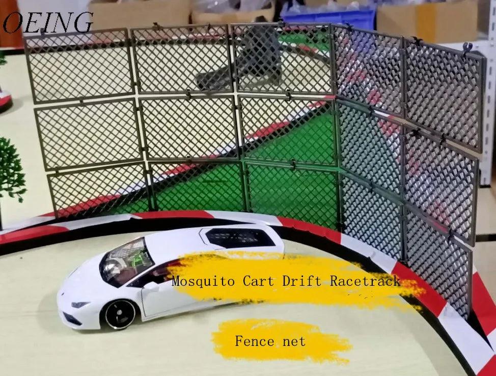 Plastic DIY Spliced Fence Net for Mosquito Cart Drift Racetrack Peripheral Scene Decorative Accessories Universal