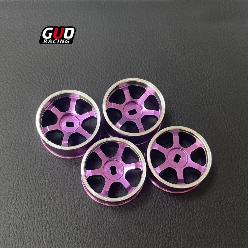 TG AWD Mosquito Car Wheels 22mm TE37 Classic Simulation Banner High Precision Wheels Metal 1/24 Drift Car