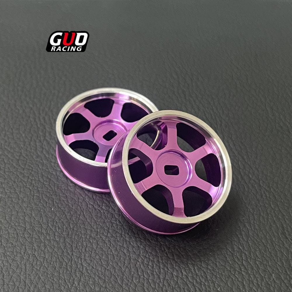 TG AWD Mosquito Car Wheels 22mm TE37 Classic Simulation Banner High Precision Wheels Metal 1/24 Drift Car