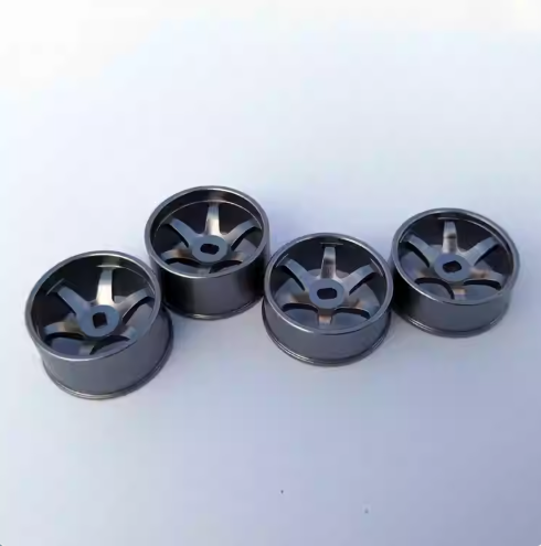 High Precision Metal TE37 Wheel Hub & Drift Tires for MINI-Z, MINI-Q, AMZ, XRX, DRZ