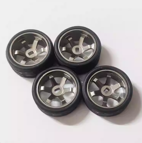 20mm 6-Spoke TE37 Metal Wheel Hubs for Kyosho MINI-Z, MINI-Q, GLA, WLtoys K969