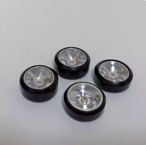 High Precision Metal TE37 Wheel Hub & Drift Tires for MINI-Z, MINI-Q, AMZ, XRX, DRZ