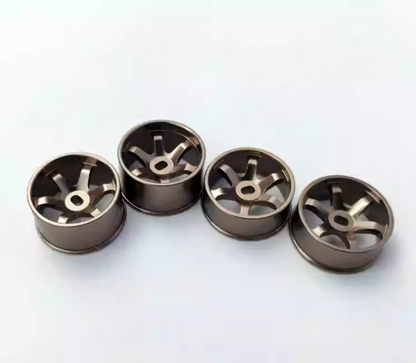20mm 6-Spoke TE37 Metal Wheel Hubs for Kyosho MINI-Z, MINI-Q, GLA, WLtoys K969