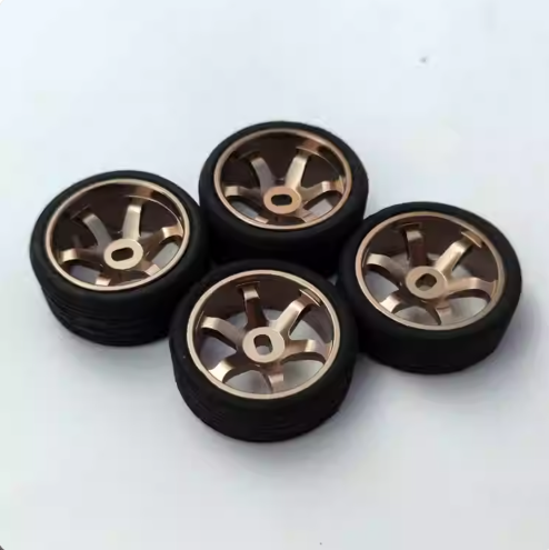 20mm 6-Spoke TE37 Metal Wheel Hubs for Kyosho MINI-Z, MINI-Q, GLA, WLtoys K969