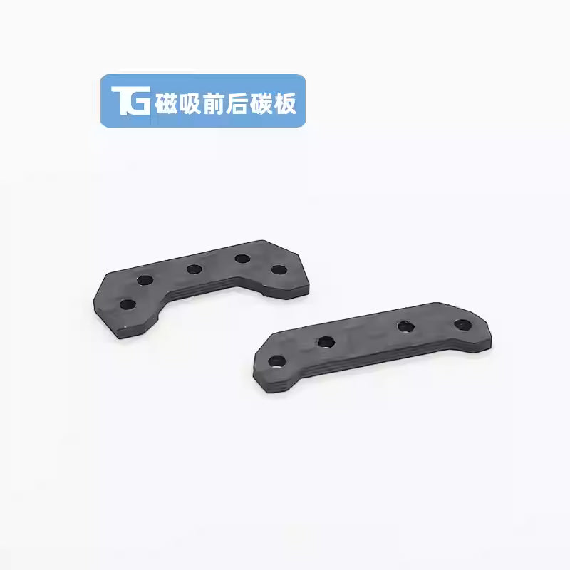TG Racing 1/24 RWD Drift RC Invisible Magnetic Body Mounts - Carbon Fiber Heightened Plate Set