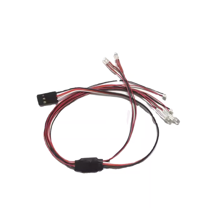 Mini RC Car LED Light Set (Always On) - Direct Plug-in for FlySky, Futaba, SANWA Receivers