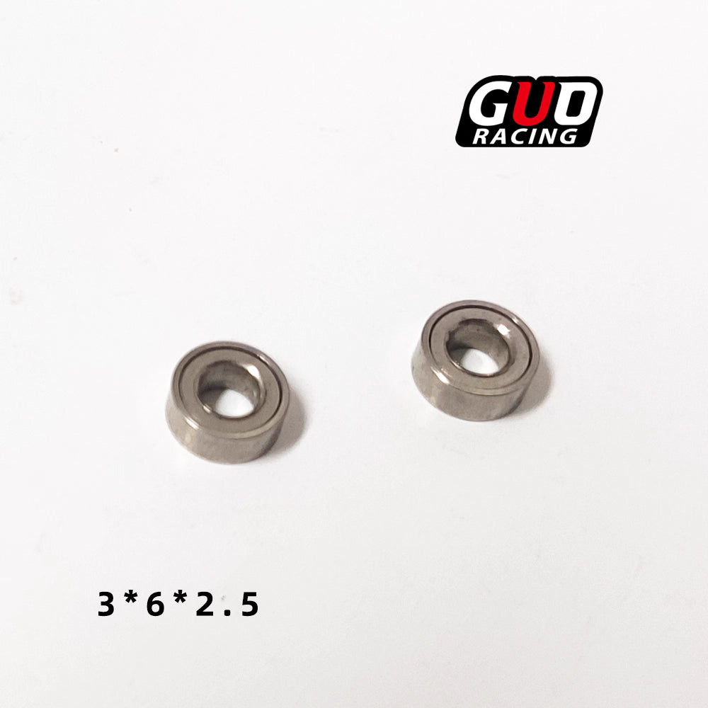 TG Racing Full Metal Ball Bearing Set (3x6x2, 6x10x3, 3x6x2.5mm) for RWD Drift Mini RC
