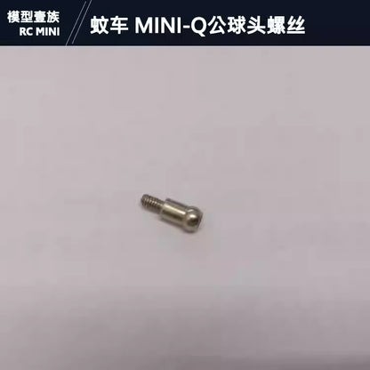 1/28 Mini RC Steering Knuckle / Battery Compartment 3.5mm Metal Ball Studs & M2 Screws (MINI-Q, WLtoys)