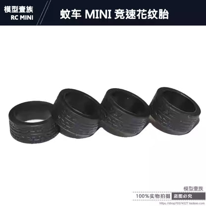 1/28 Scale Tread Anti-Slip Super Soft Racing Tires for AMZ, MINI-Z, MINI-Q, IW04M