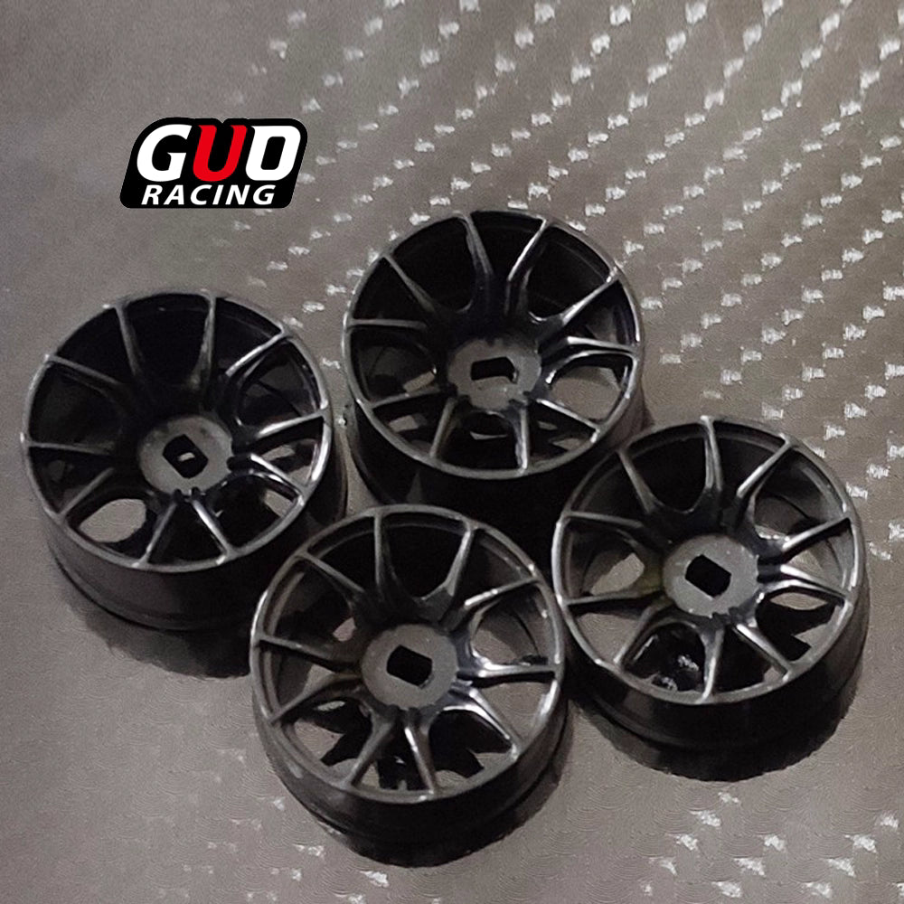 Kyosho Mini-Z AWD, HGD1, MINI-Q, K989 "Ghost Claw" 20mm Plastic Wheel Hub & Drift Tires
