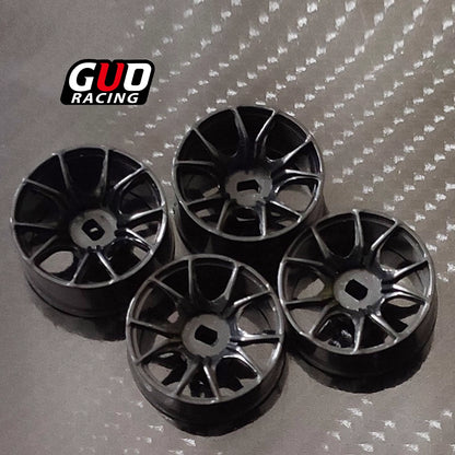 Kyosho Mini-Z AWD, HGD1, MINI-Q, K989 "Ghost Claw" 20mm Plastic Wheel Hub & Drift Tires