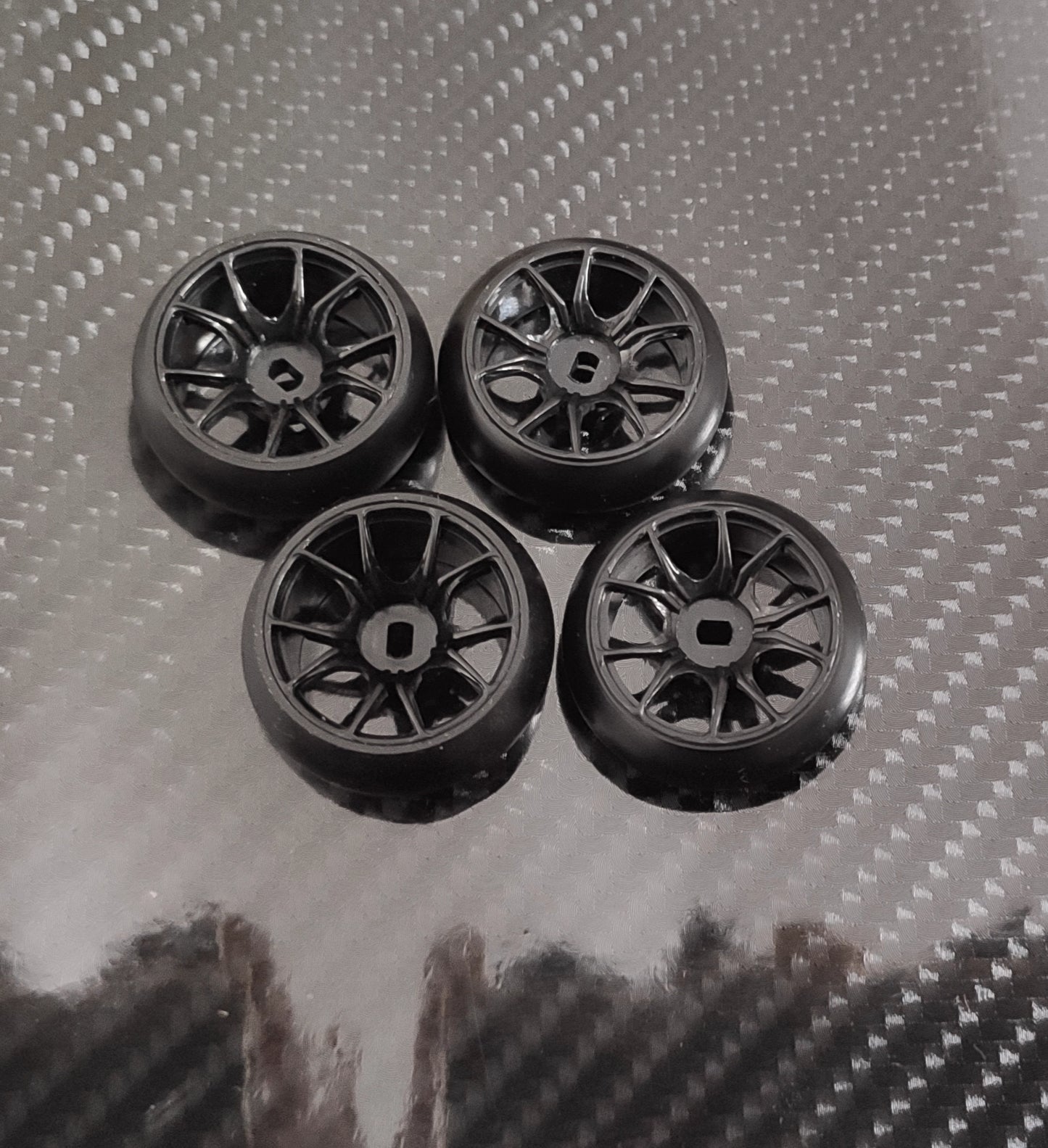 High Precision Plastic Wheel Hub & Drift Tires for MINI-Q, MINI-Z, MINI-D, WLtoys K969, BZ, GLA