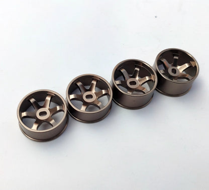 6-Spoke Metal Wheel Hubs for MINI-Z AWD, XRX, AMZ, WLtoys, DRZ, GLA, BZ Mini RC
