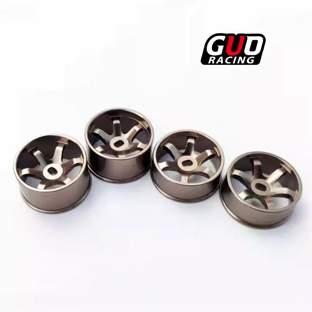 TE37 Metal Wheel Hubs for MINI-Q, HGD1, MINI-Z, DRZ, K969, MK3, WUSHUANG, DWX Mini RC