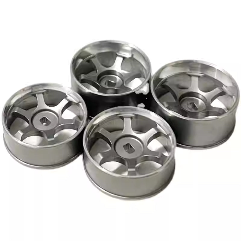 New TE37 Metal Wheel Hub & Drift Tires for MINI-Q, HGD1, MINI-Z, DRZ, K969