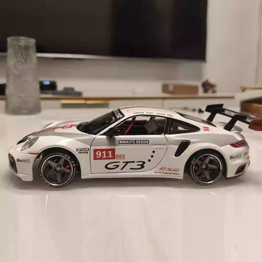 Hand-Finished Porsche 911 GT3 Alloy Metal Body Shell for TG, MINI-D, WLtoys K969 Mini RC
