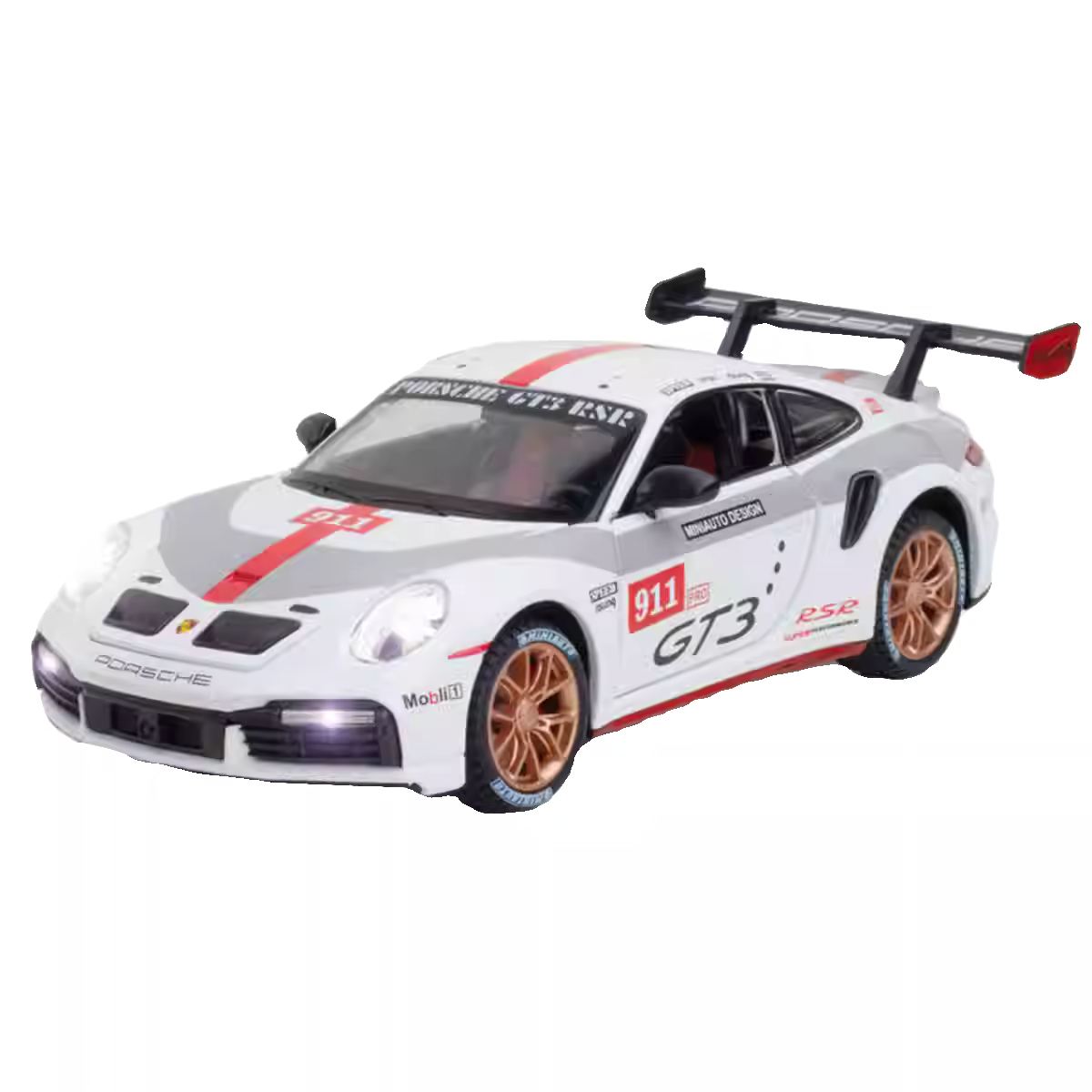 Hand-Finished Porsche 911 GT3 Alloy Metal Body Shell for TG, MINI-D, WLtoys K969 Mini RC