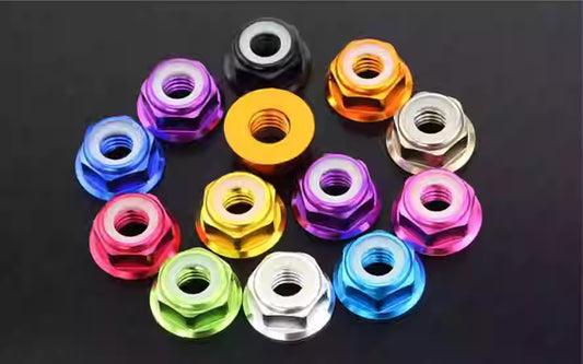 4.5mm Flange Lock Nut for Mini RC Wheels (MINI-Q, MINI-Z AWD, XRX, GLA, ATM) - Anti-Loosen