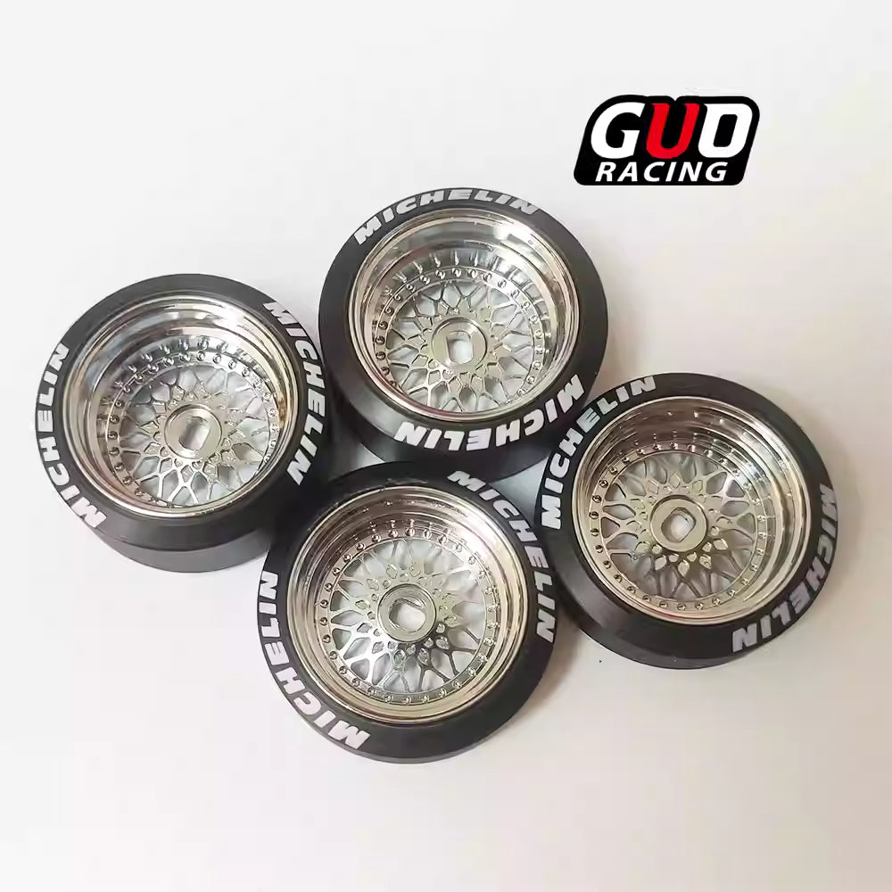 TG 20mm BBS Metal Wheel Hub (Electroplated Bright Silver) for MINIZ, MINIQ, TRC Mini RC