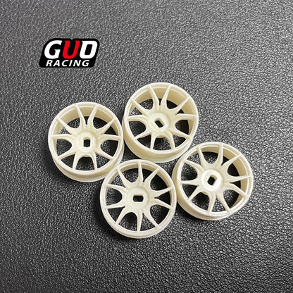 Kyosho Mini-Z AWD, HGD1, MINI-Q, K989 "Ghost Claw" 20mm Plastic Wheel Hub & Drift Tires