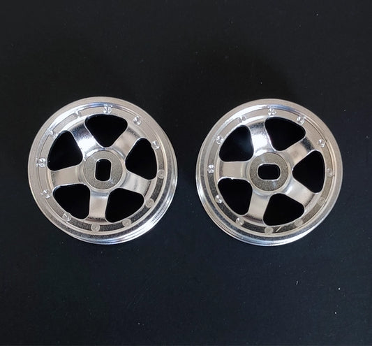 Universal 5-Spoke Metal Wheel Hubs for MINI-Q, MINI-Z, BZ, DRZ, AMZ, XRX, WLtoys