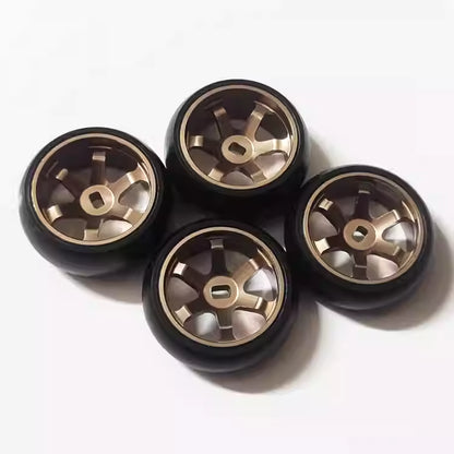 20mm 6-Spoke TE37 Metal Wheel Hubs for Kyosho MINI-Z, MINI-Q, GLA, WLtoys K969