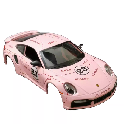 TG Racing 1/24 RWD Drift Metal Body Shell (Porsche Pink Pig 110mm) - WLtoys Upgrade