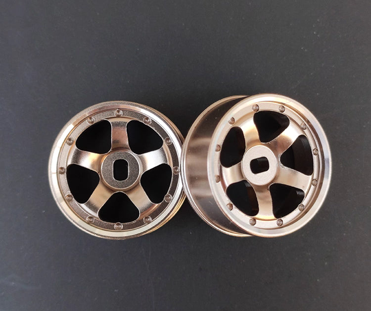 Universal 5-Spoke Metal Wheel Hubs for MINI-Q, MINI-Z, BZ, DRZ, AMZ, XRX, WLtoys