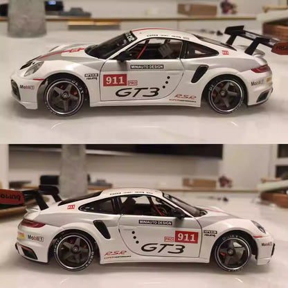 Hand-Finished Porsche 911 GT3 Alloy Metal Body Shell for TG, MINI-D, WLtoys K969 Mini RC