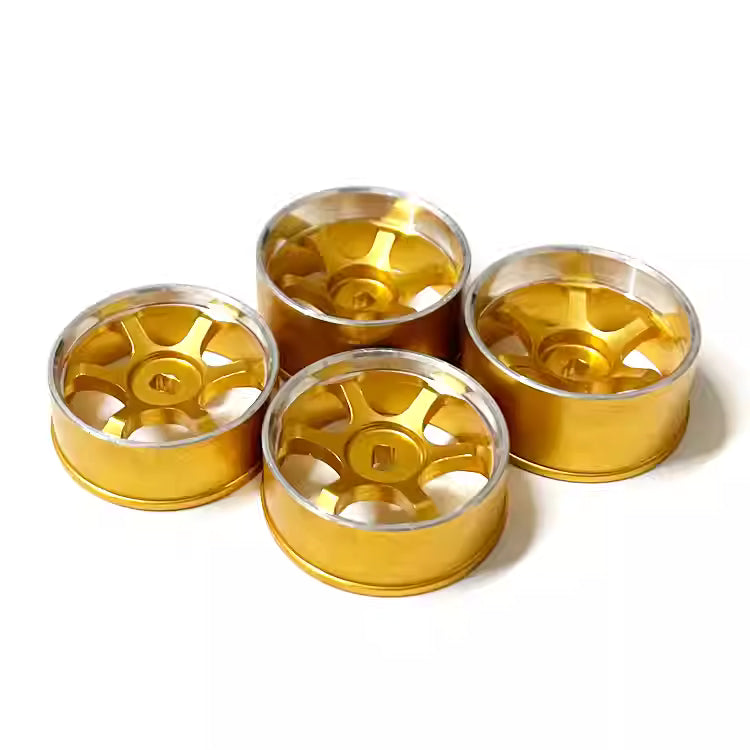 New TE37 Metal Wheel Hub & Drift Tires for MINI-Q, HGD1, MINI-Z, DRZ, K969