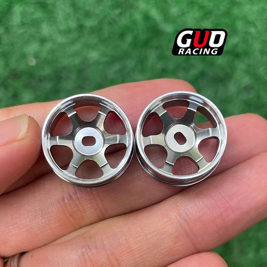 TG 20mm Classic TE37 Deep Dish Metal Wheel Hubs (Bronze/Bright Titanium) for 1/24 1/28 Mini RC