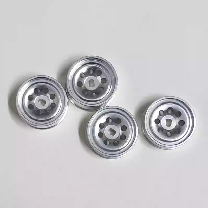 New Metal Wheel Hub & Drift Tires for MINI-Q AWD, ATR, XRX, DRZ, TRC, GLA, AMZ